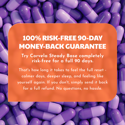 Corvela Steady Base™ Capsules - Lower Cortisol, Restore Your Rhythm