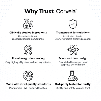 Corvela Steady Base™ Capsules - Serotonin & Mood Support OTP